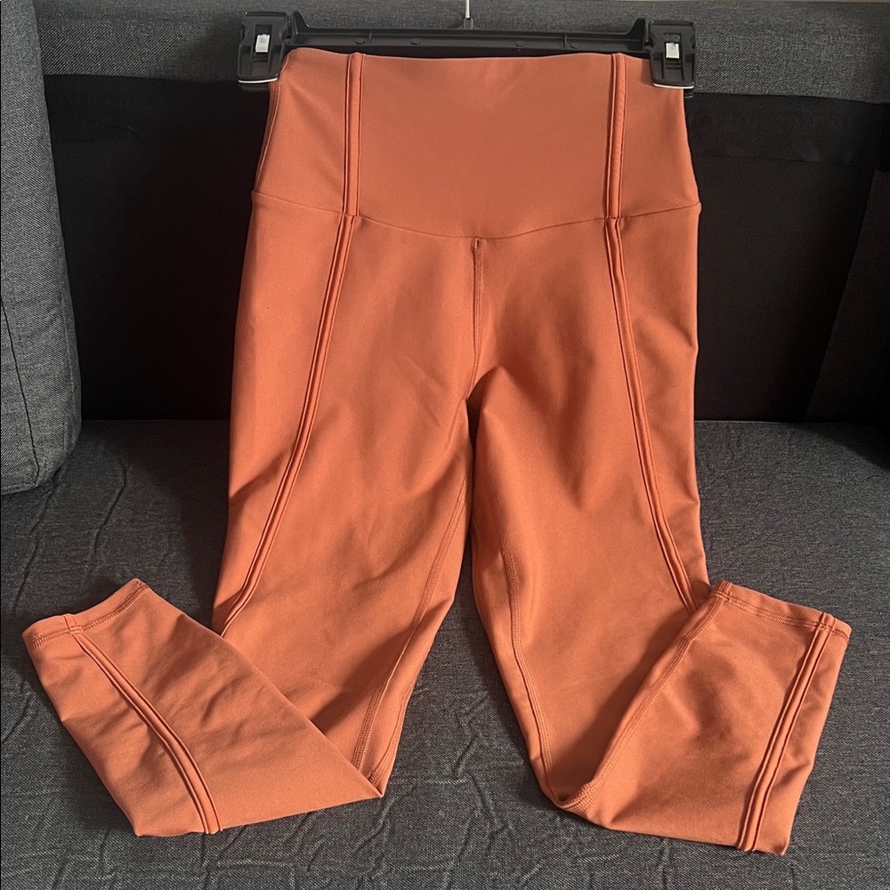 New Abercrombie & Fitch Brown YPB Curve Love Short Leggings - XS
